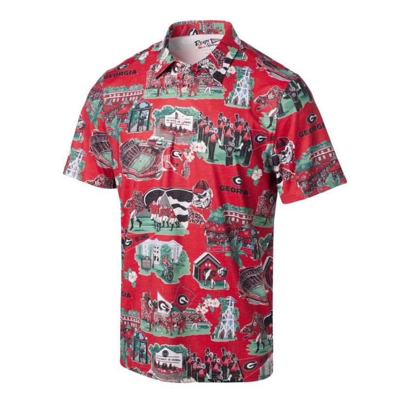 NCAA Georgia Bulldogs Scenic Polo