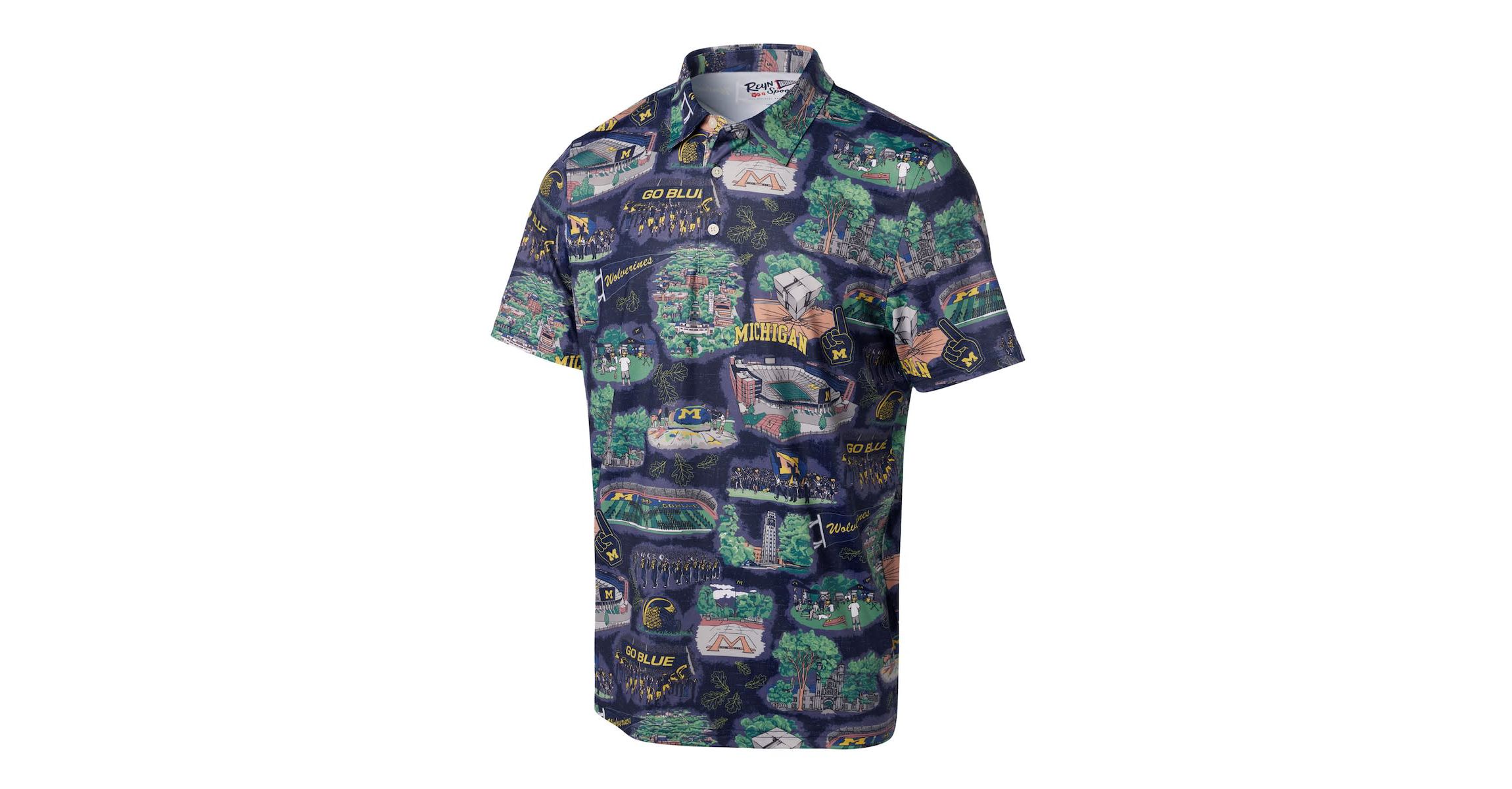 NCAA Michigan Wolverines Scenic Polo
