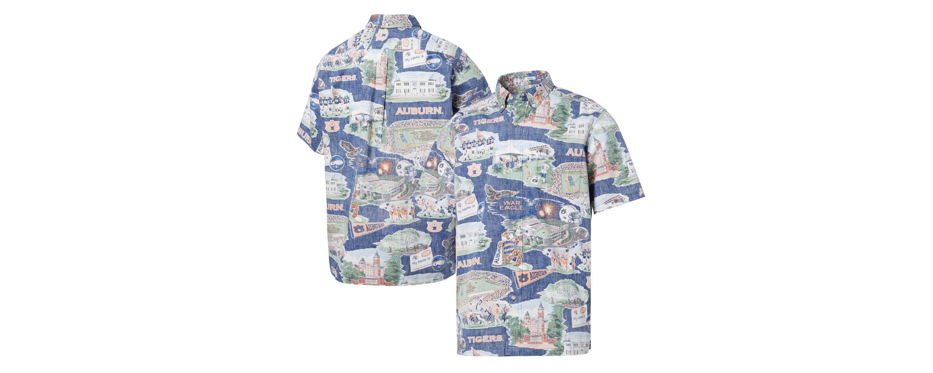 NCAA Auburn Tigers Scenic Button-Down Shirt