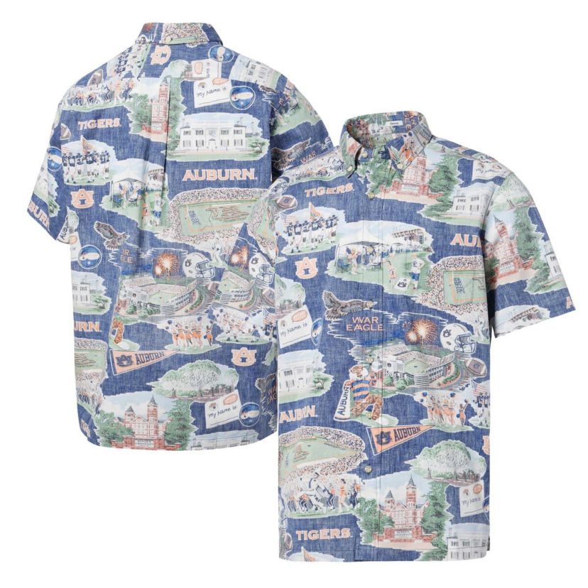 NCAA Auburn Tigers Scenic Button-Down Shirt