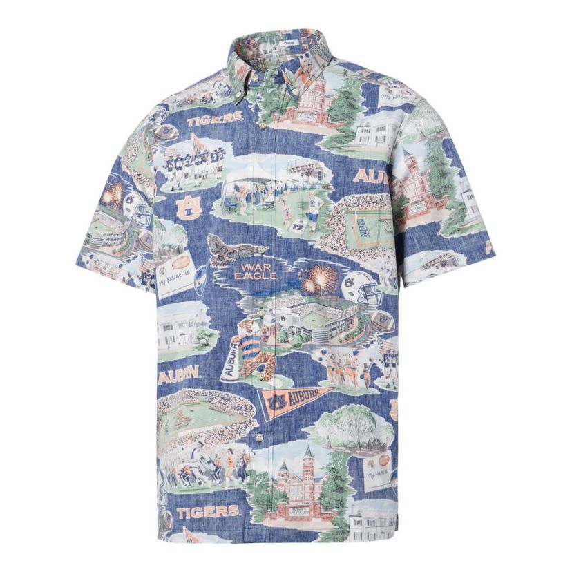 NCAA Auburn Tigers Scenic Button-Down Shirt