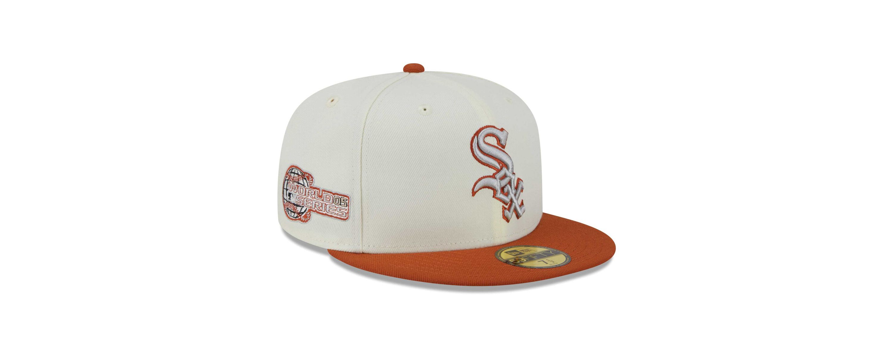 Chicago White Sox MLB Cream/Orange Chicago Sox 59FIFTY Fitted Hat