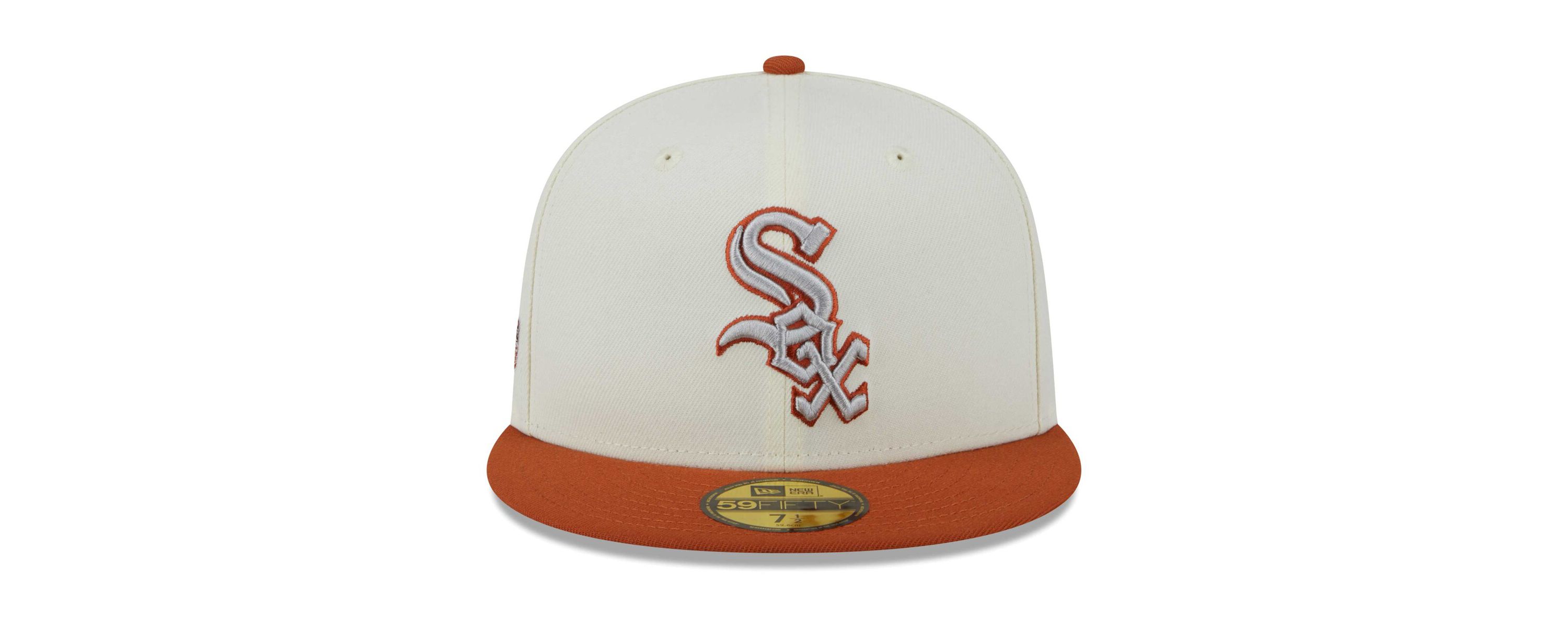 Chicago White Sox MLB Cream/Orange Chicago Sox 59FIFTY Fitted Hat