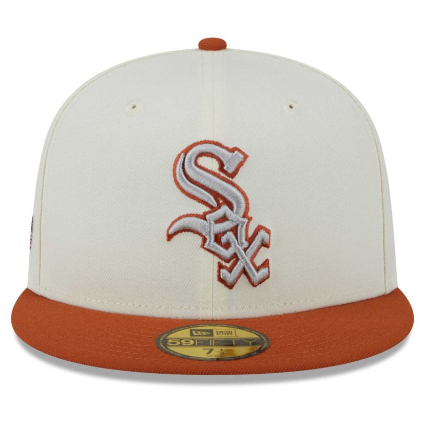 Chicago White Sox MLB Cream/Orange Chicago Sox 59FIFTY Fitted Hat