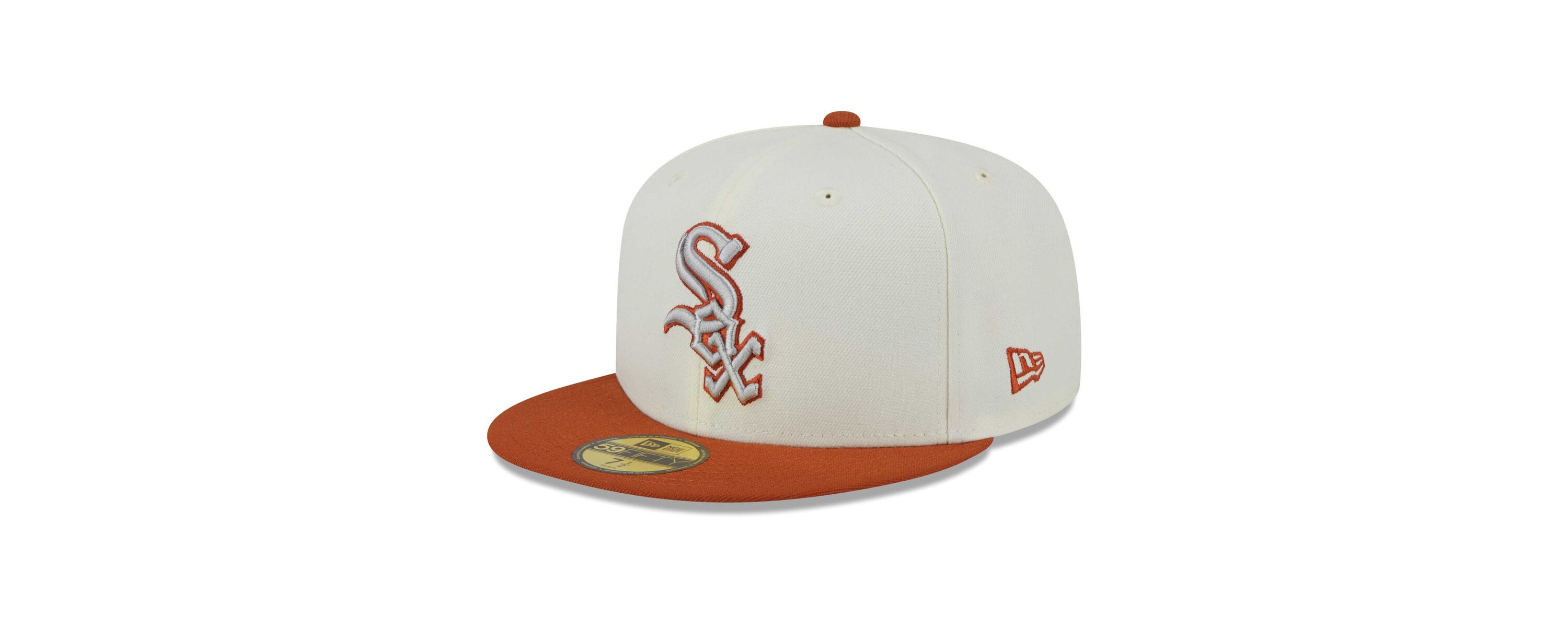 Chicago White Sox MLB Cream/Orange Chicago Sox 59FIFTY Fitted Hat