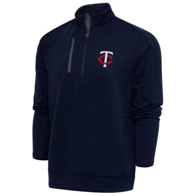 Antigua Men's MLB Minnesota Twins Generation Quarter-Zip Pullover Top