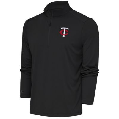 Antigua Men's MLB Minnesota Twins Tribute Quarter-Zip Pullover Top