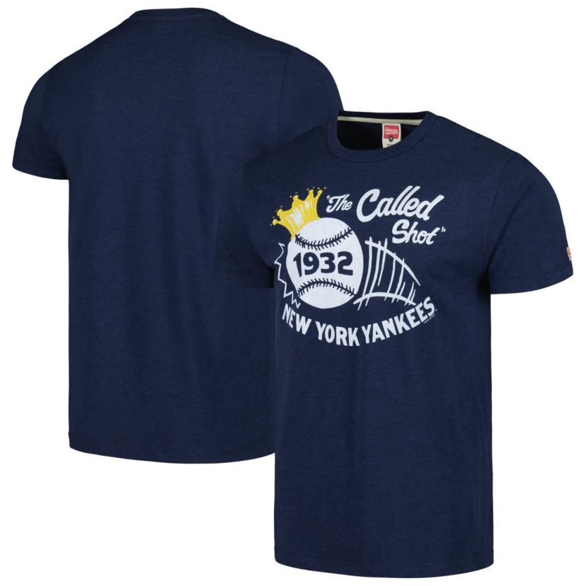 MLB New York Yankees Doodle Collection The Called Shot Tri-Blend T-Shirt