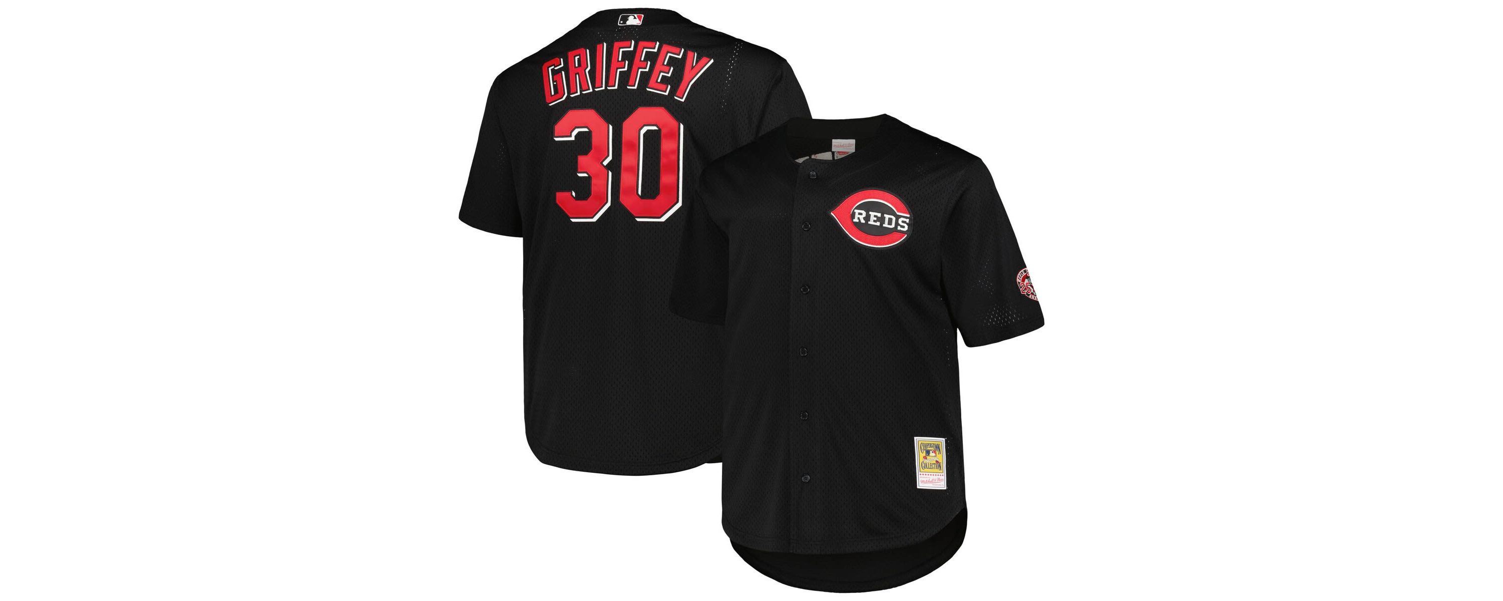 MLB Ken Griffey Jr. Cincinnati Reds Big & Tall Cooperstown Collection Batting Practice Replica Jersey