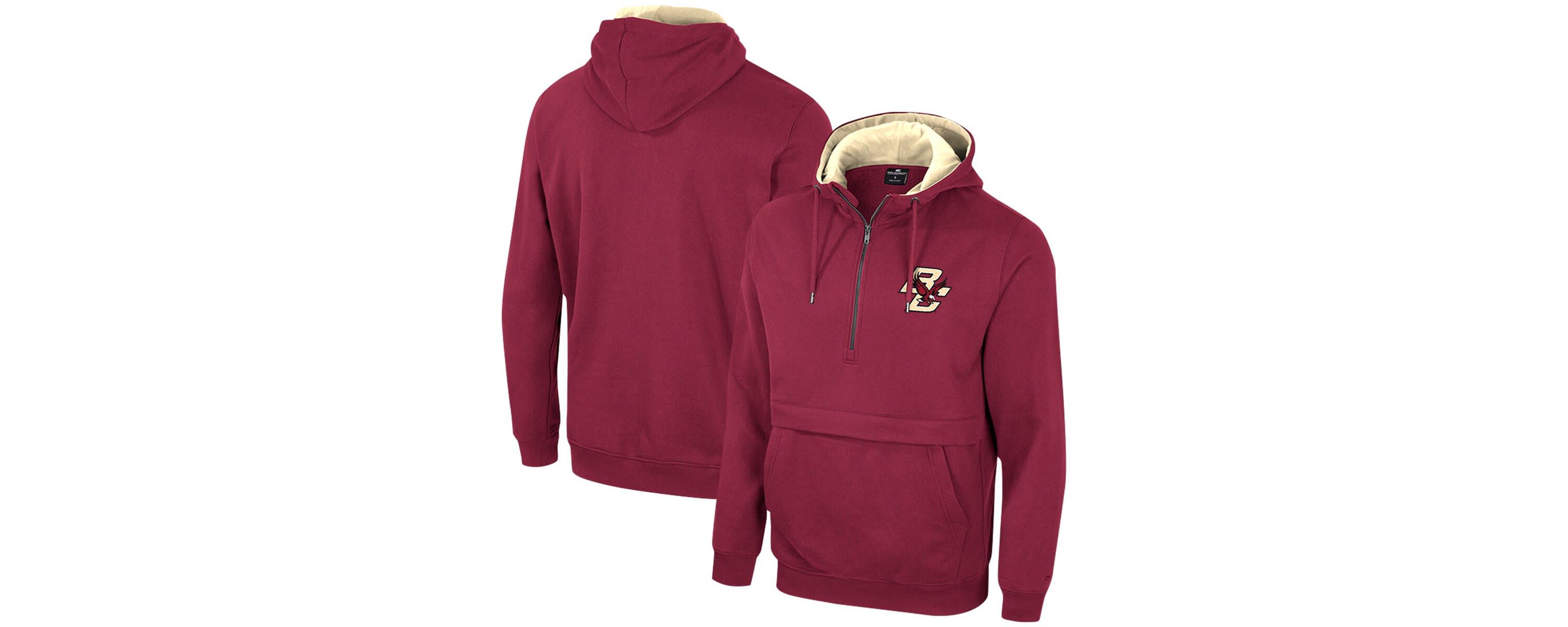 Boston College Eagles NCAA Boston NCAA Eagles Team Half-Zip Pullover Hoodie