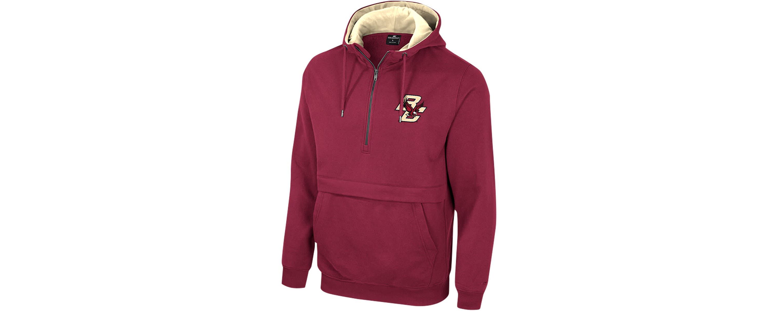 Boston College Eagles NCAA Boston NCAA Eagles Team Half-Zip Pullover Hoodie