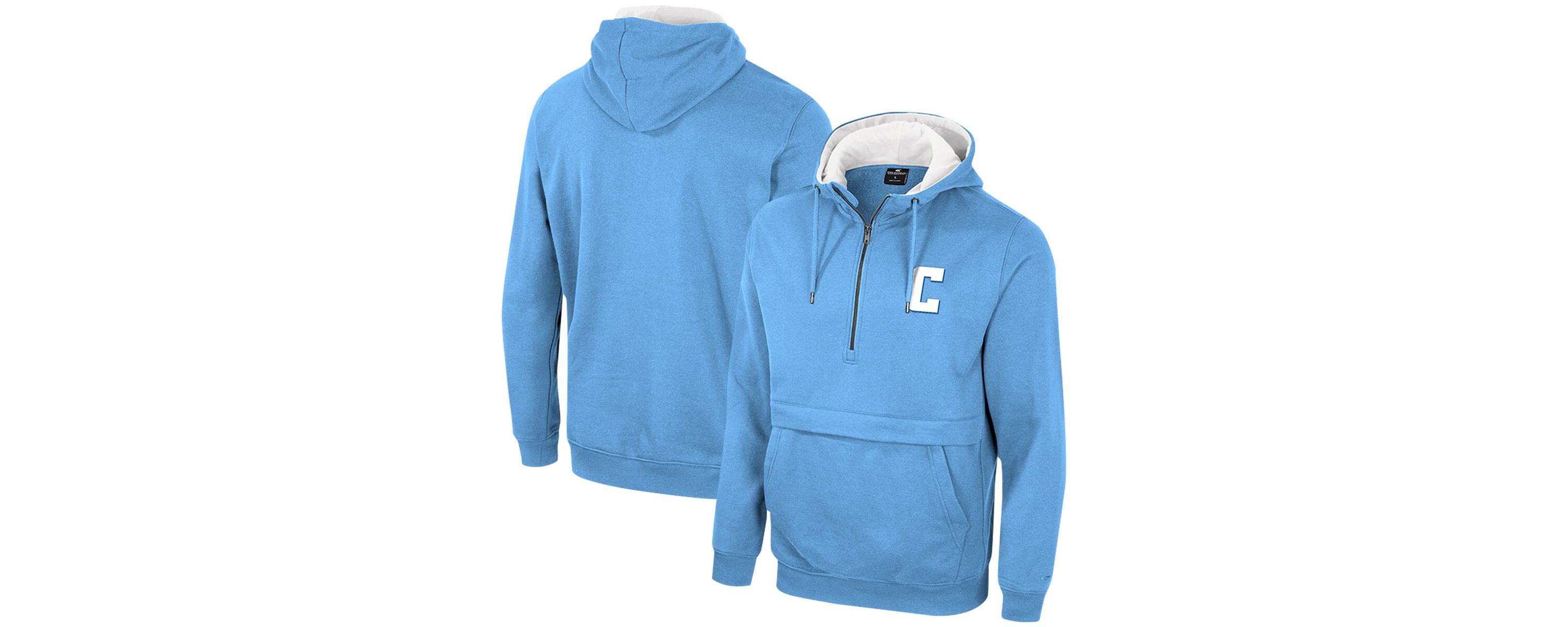 Columbia University NCAA Light University Team Half-Zip Pullover Hoodie