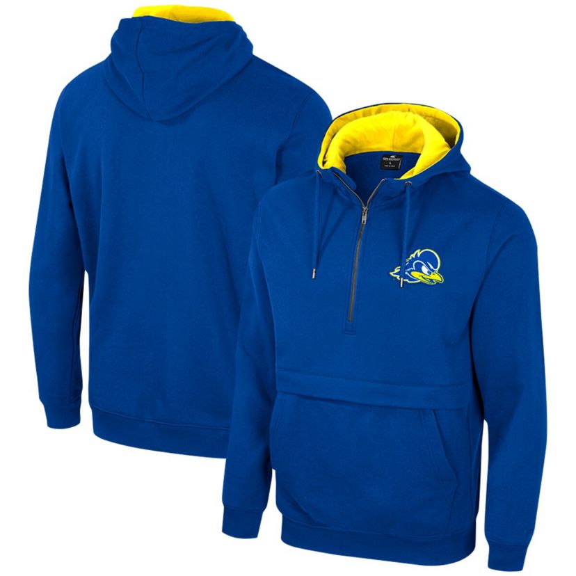 Delaware Fightin Blue Hens NCAA Delaware Fightin Hens Team Half-Zip Pullover Hoodie