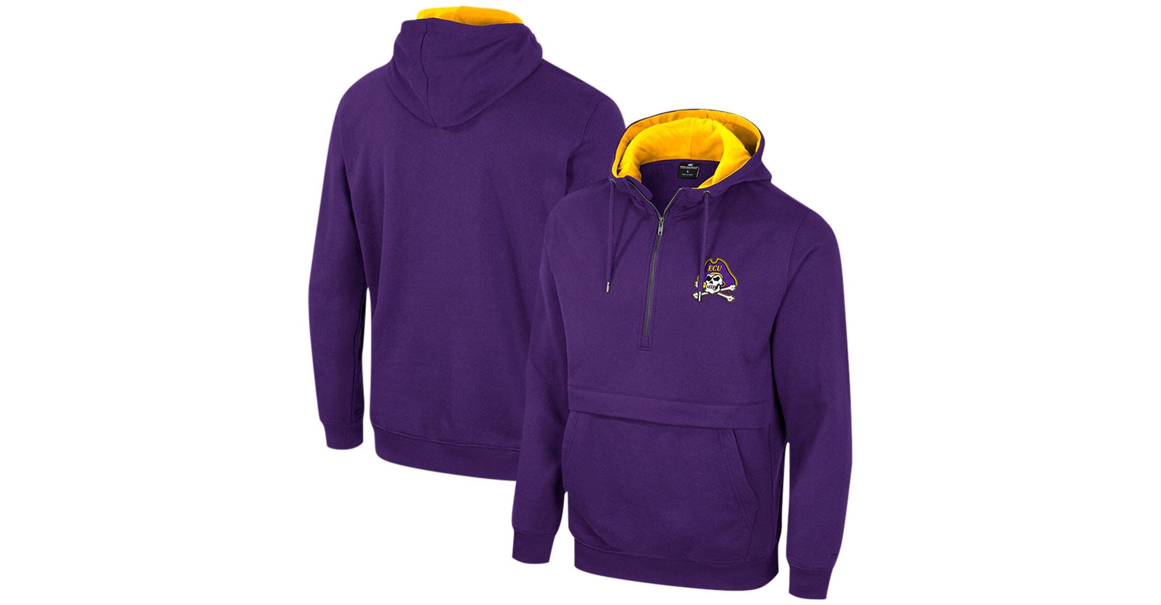 East Carolina Pirates NCAA ECU Pirates Team Half-Zip Pullover Hoodie