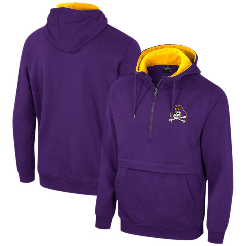 East Carolina Pirates NCAA ECU Pirates Team Half-Zip Pullover Hoodie