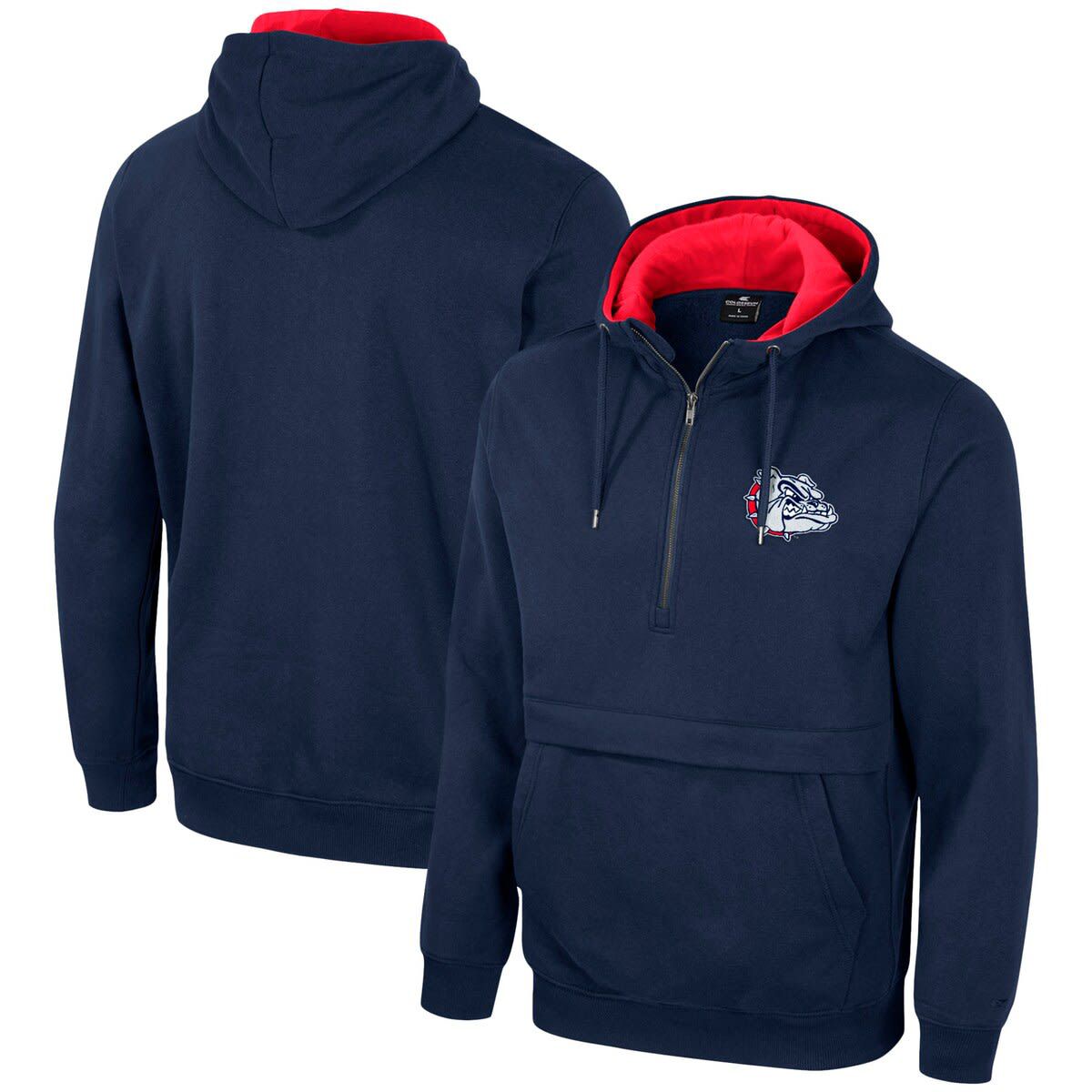 Gonzaga University Bulldogs NCAA Gonzaga Bulldogs Team Half-Zip Pullover Hoodie