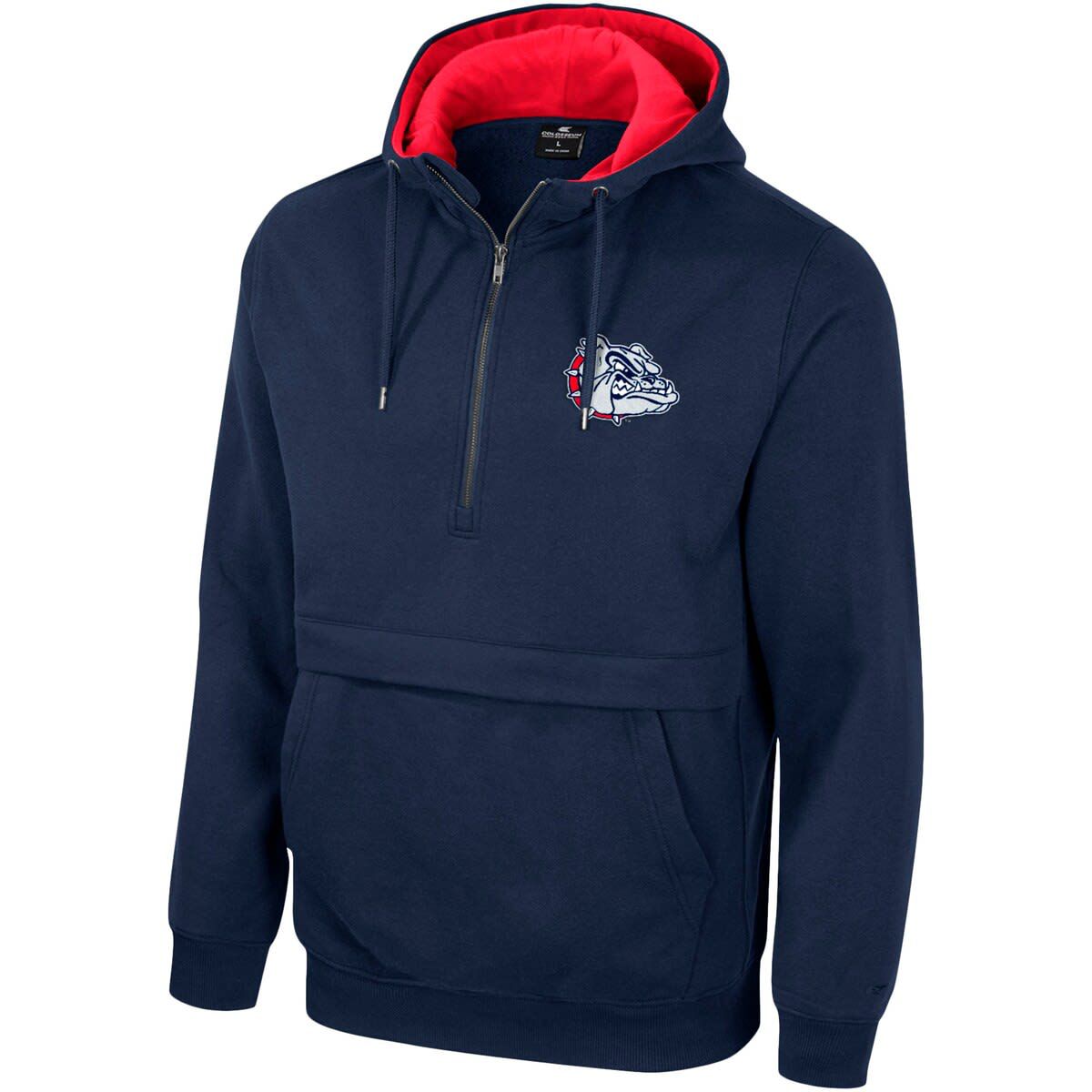 Gonzaga University Bulldogs NCAA Gonzaga Bulldogs Team Half-Zip Pullover Hoodie