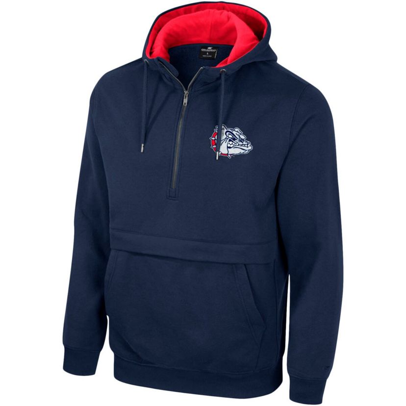 Gonzaga University Bulldogs NCAA Gonzaga Bulldogs Team Half-Zip Pullover Hoodie