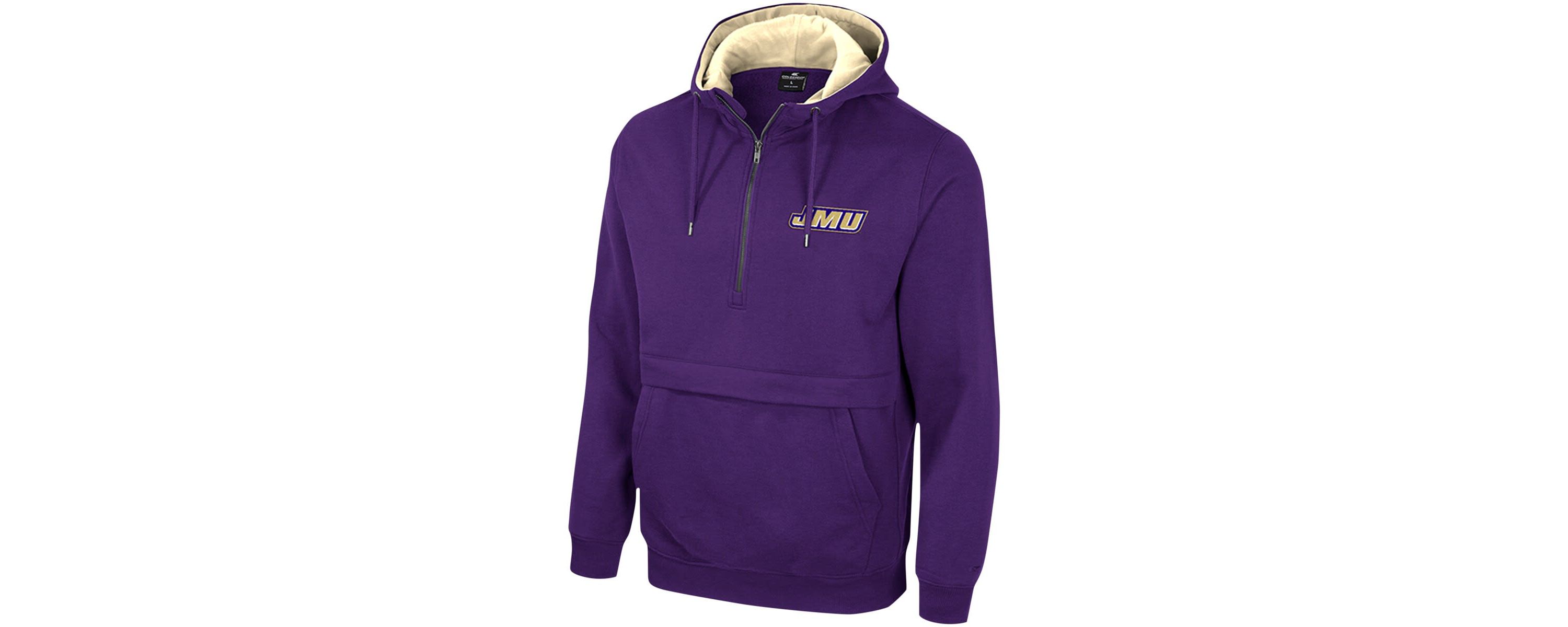NCAA James Madison Dukes Team Half-Zip Pullover Hoodie