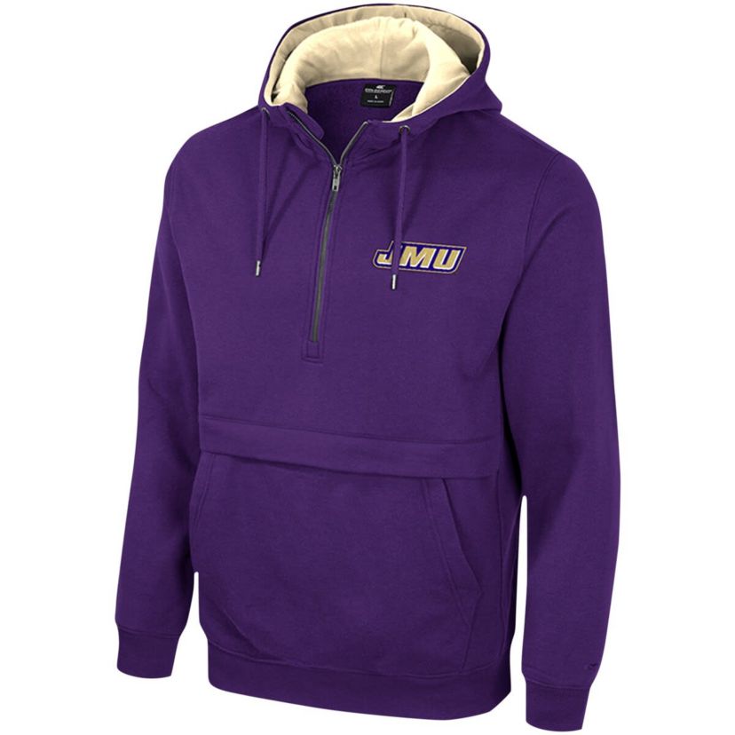 NCAA James Madison Dukes Team Half-Zip Pullover Hoodie