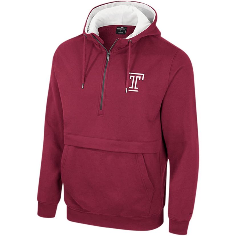 NCAA Temple Owls Team Half-Zip Pullover Hoodie