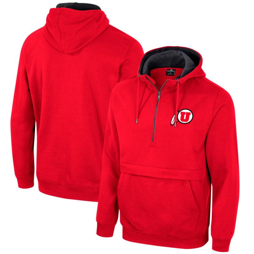 NCAA Utah Utes Team Half-Zip Pullover Hoodie