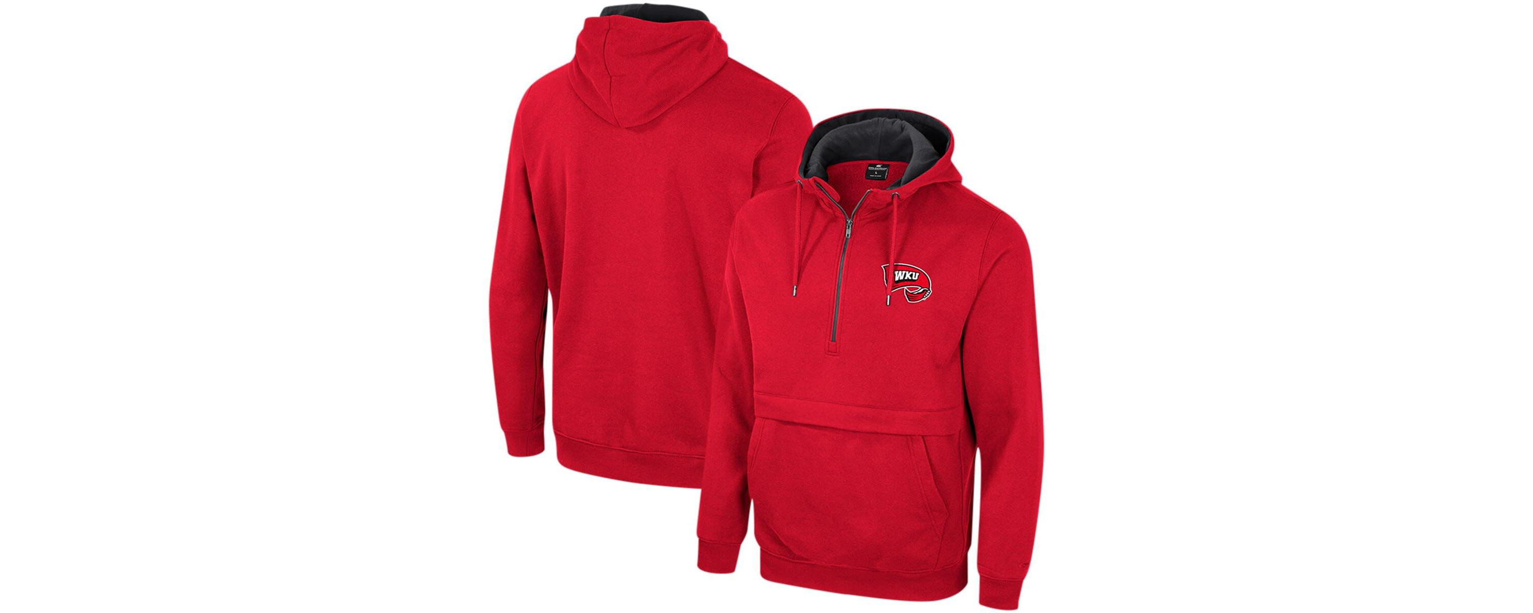NCAA Western Kentucky Hilltoppers Team Half-Zip Pullover Hoodie
