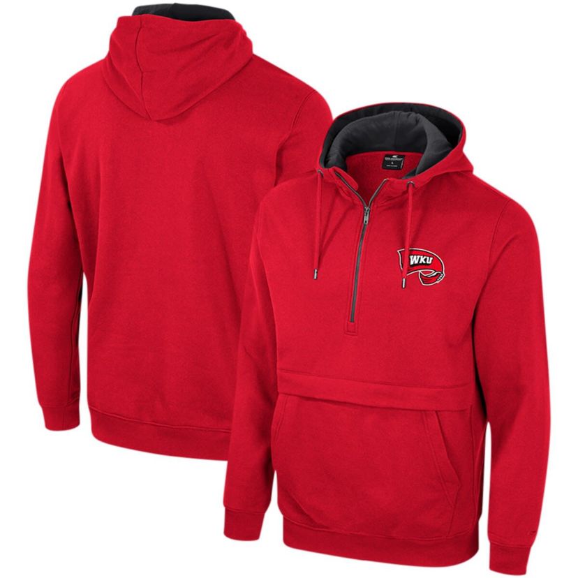 NCAA Western Kentucky Hilltoppers Team Half-Zip Pullover Hoodie