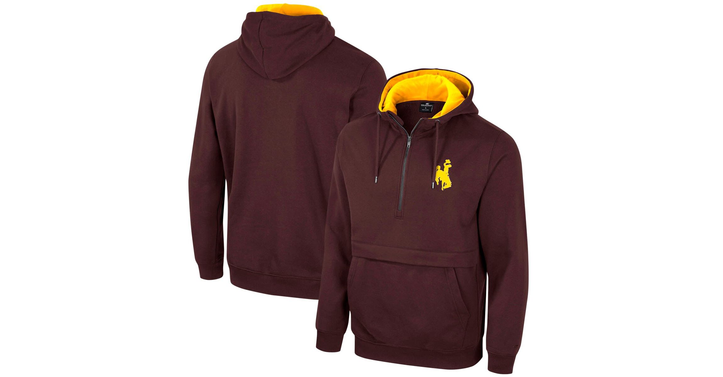 NCAA Wyoming Cowboys Team Half-Zip Pullover Hoodie