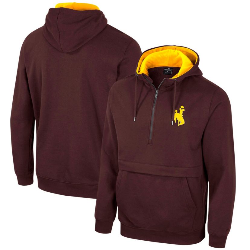 NCAA Wyoming Cowboys Team Half-Zip Pullover Hoodie