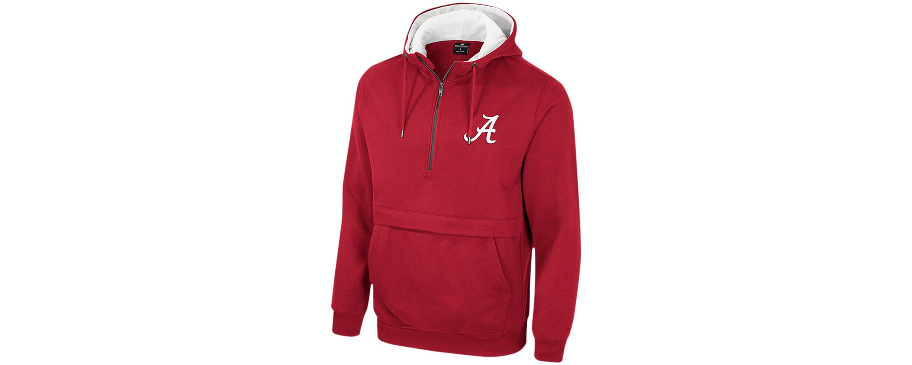 Alabama Crimson Tide NCAA Alabama Tide Half-Zip Hoodie