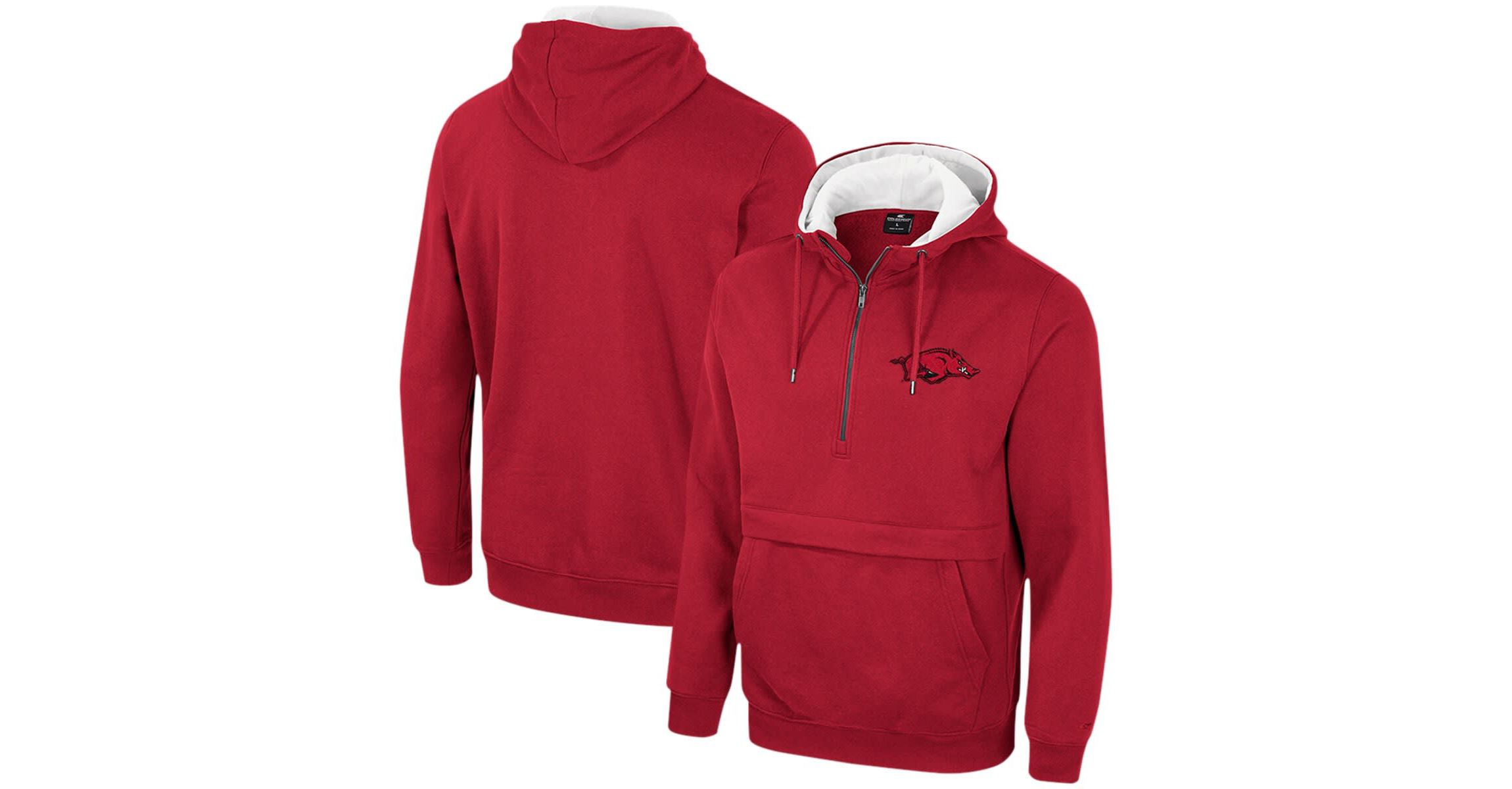 NCAA Arkansas Razorbacks Half-Zip Hoodie