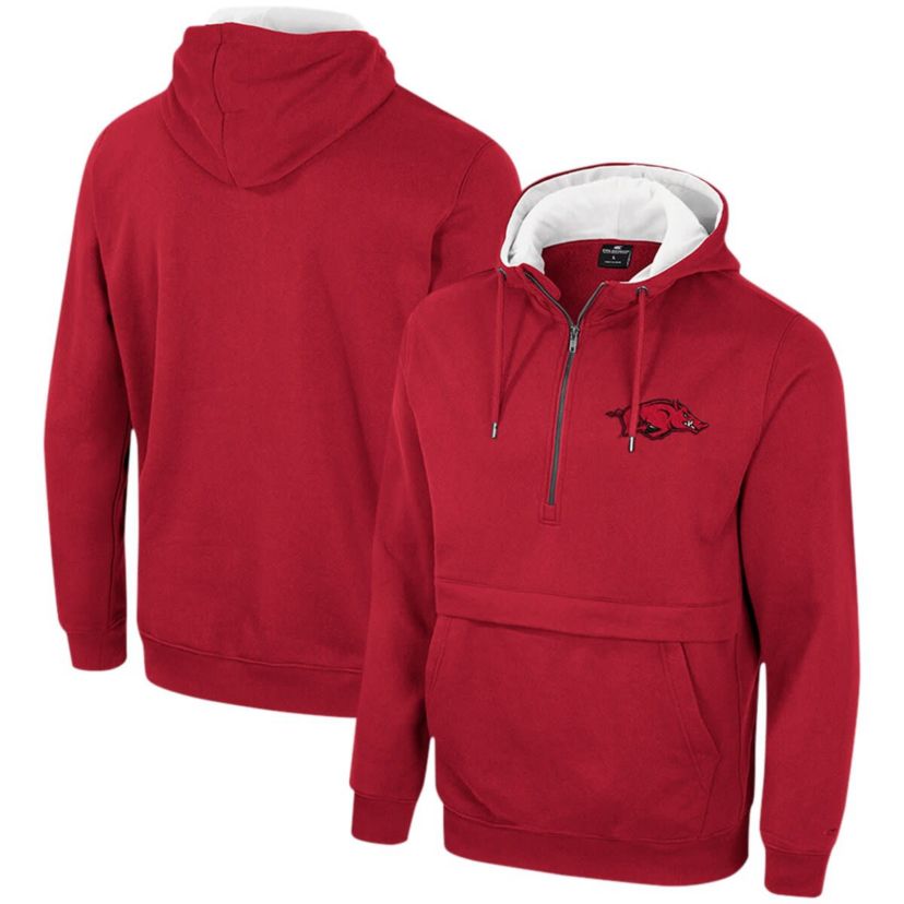 NCAA Arkansas Razorbacks Half-Zip Hoodie