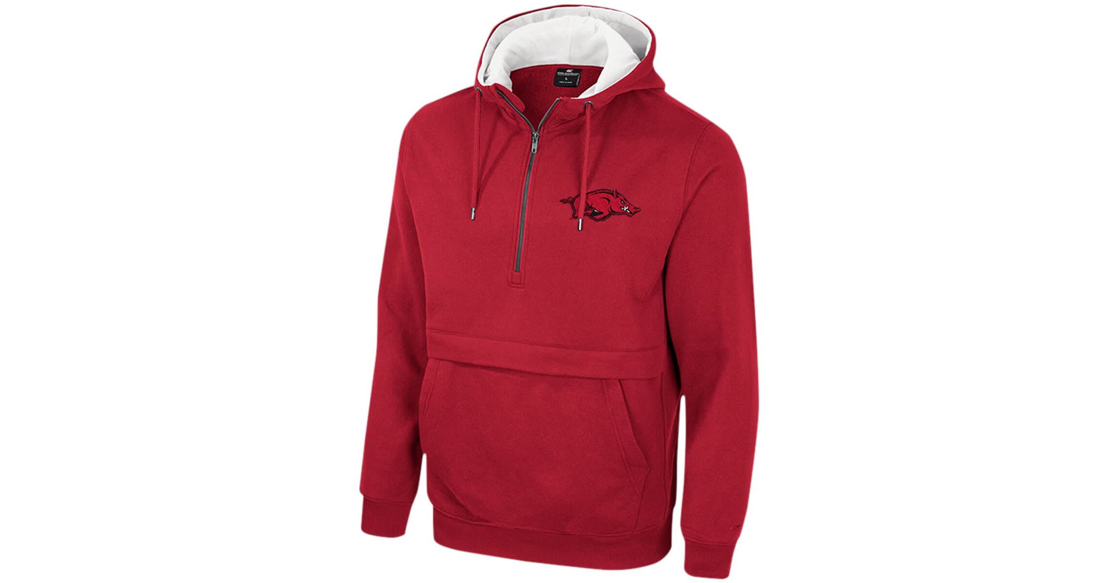 NCAA Arkansas Razorbacks Half-Zip Hoodie