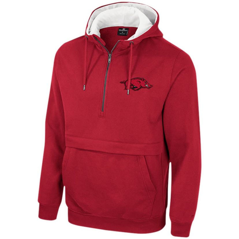 NCAA Arkansas Razorbacks Half-Zip Hoodie