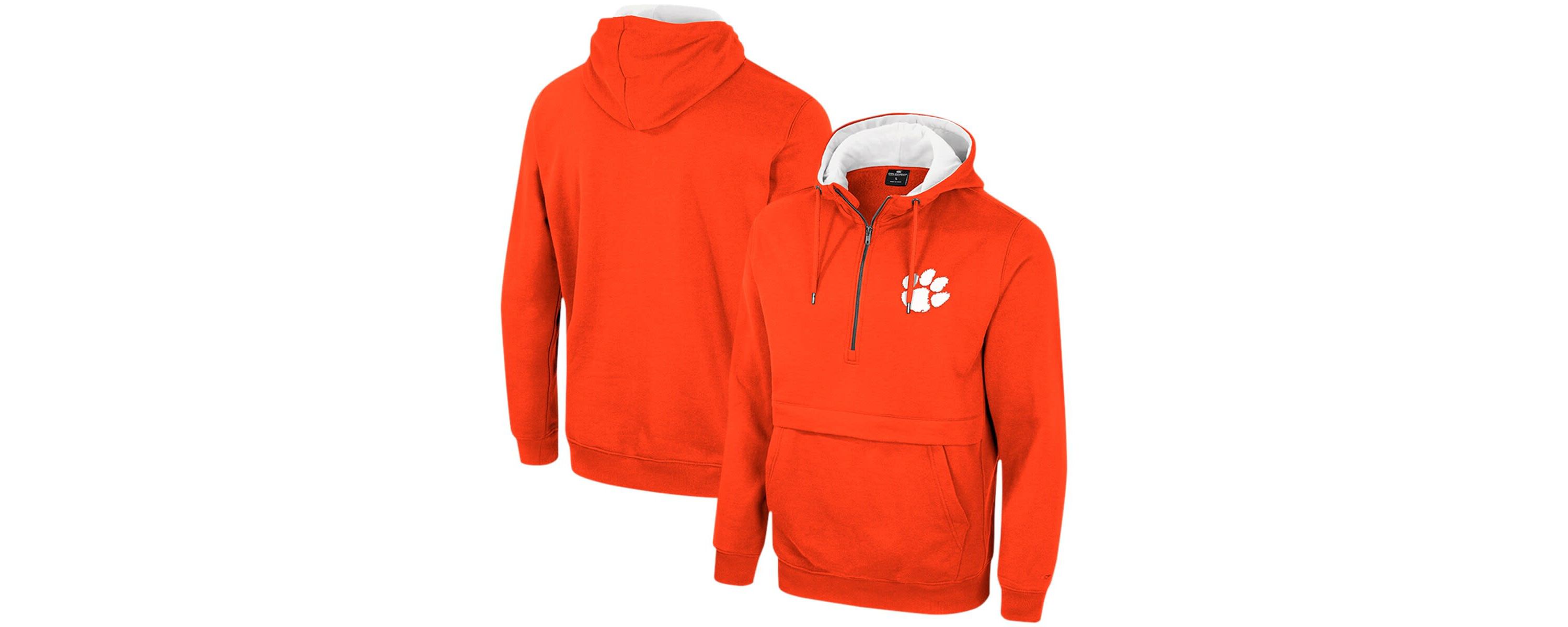NCAA Clemson Tigers Half-Zip Hoodie
