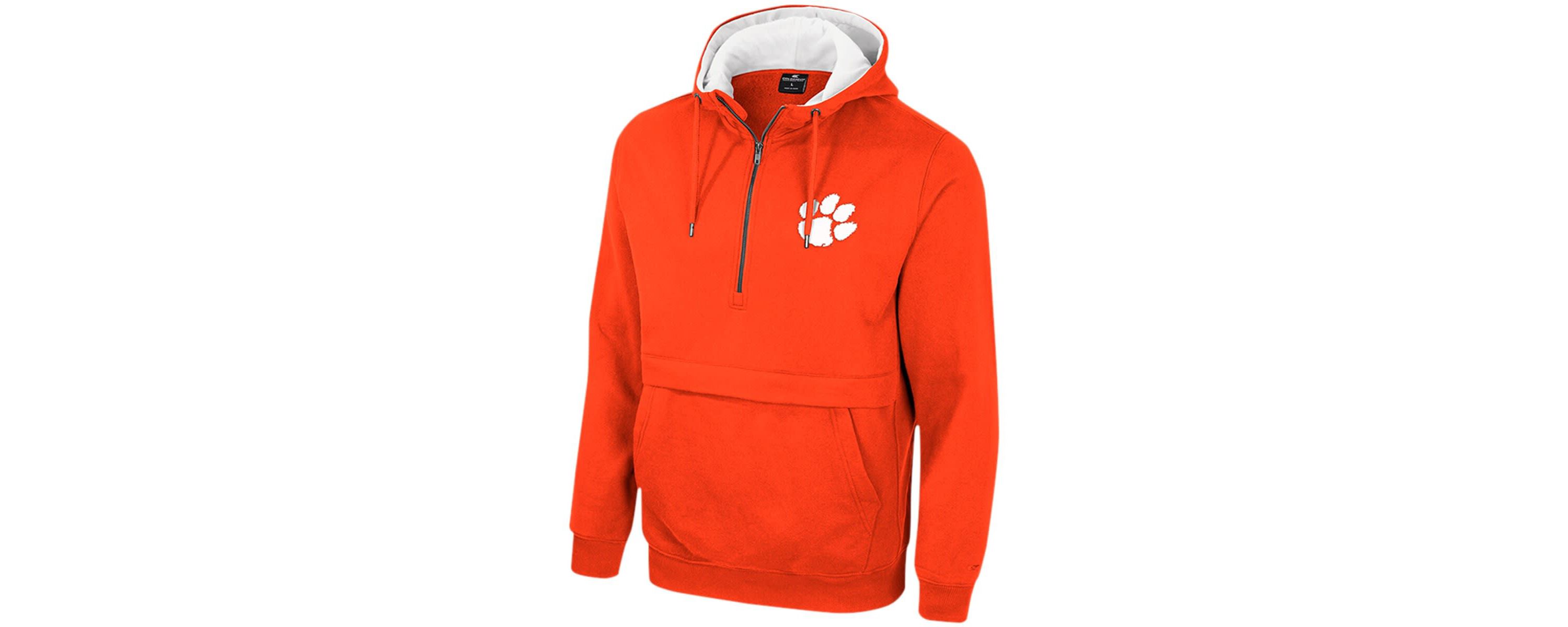 NCAA Clemson Tigers Half-Zip Hoodie