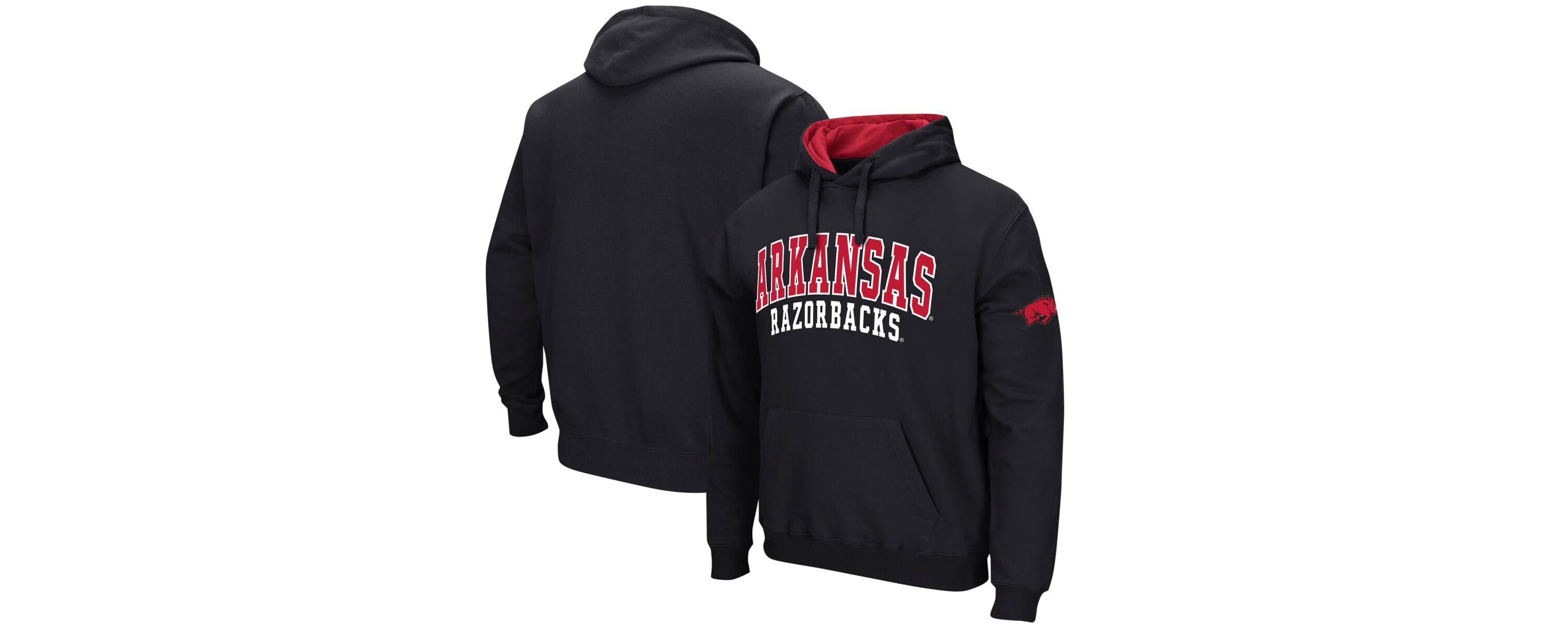 NCAA Arkansas Razorbacks Double Arch Pullover Hoodie
