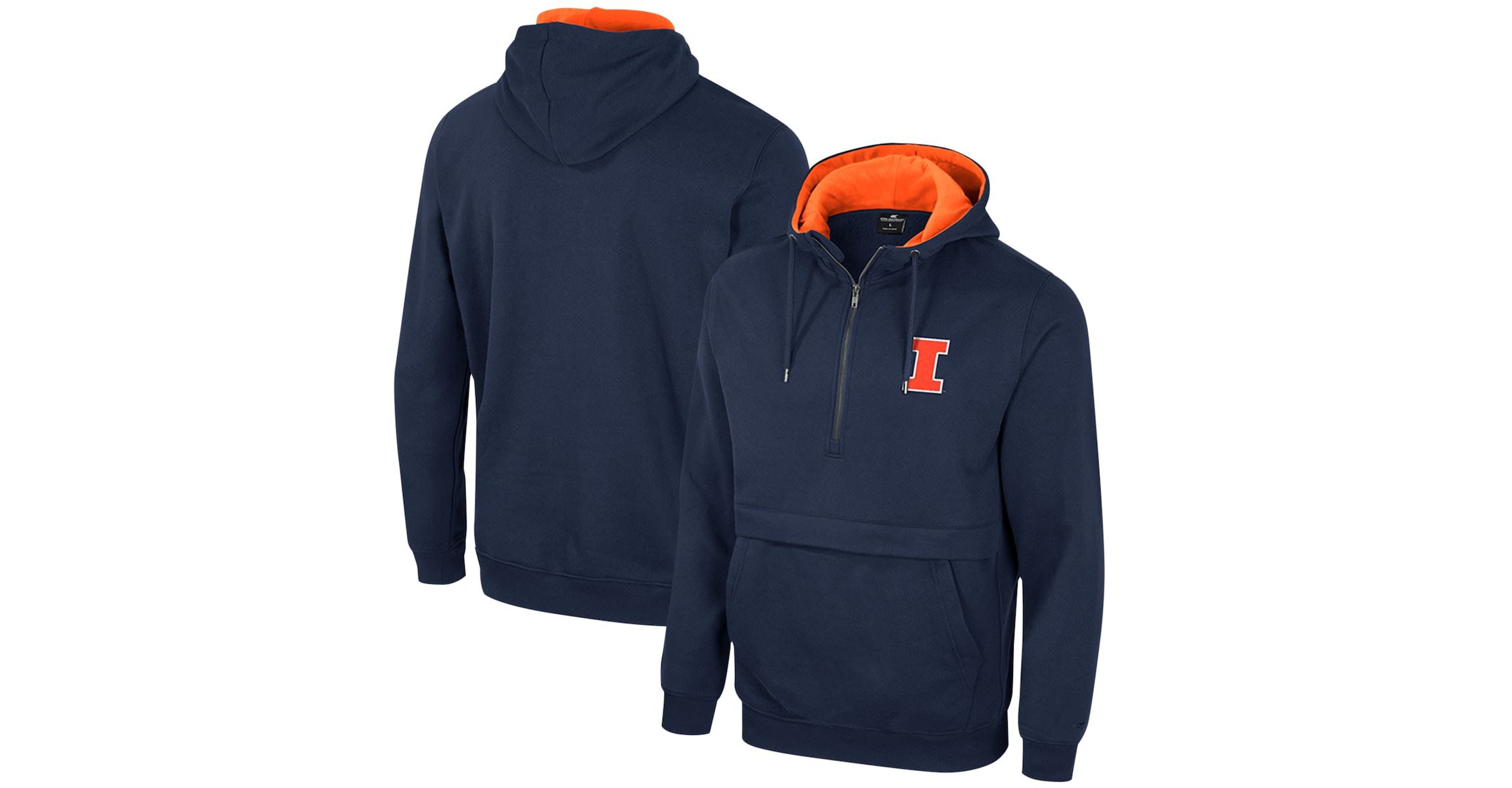 NCAA Illinois Fighting Illini Half-Zip Hoodie