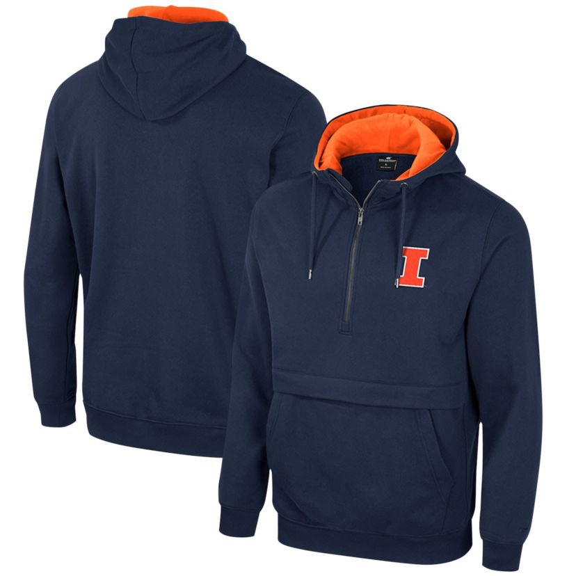 NCAA Illinois Fighting Illini Half-Zip Hoodie
