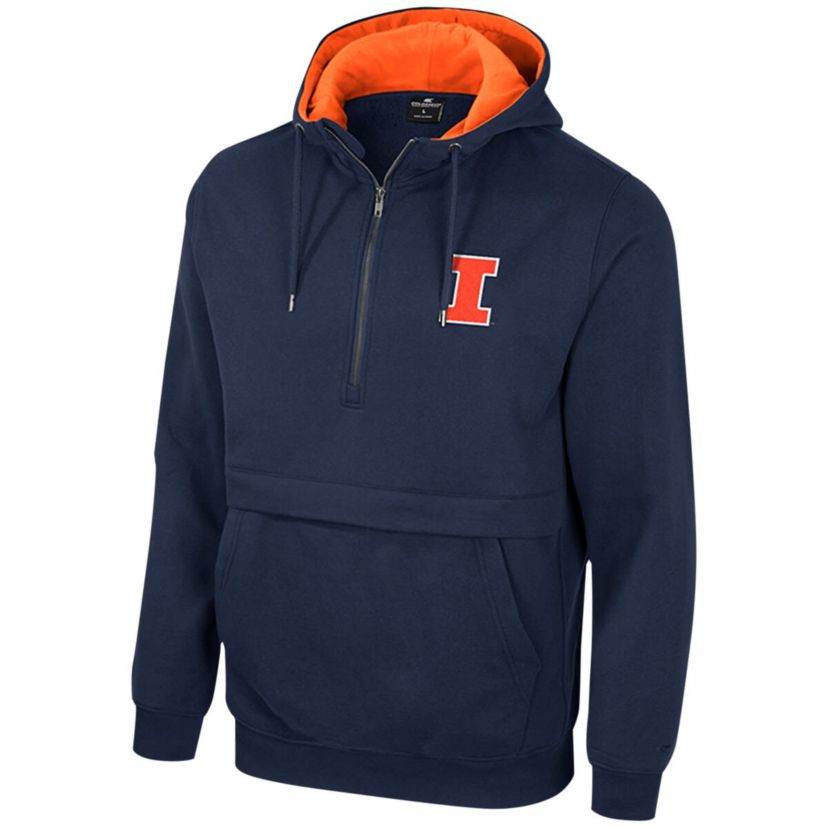 NCAA Illinois Fighting Illini Half-Zip Hoodie