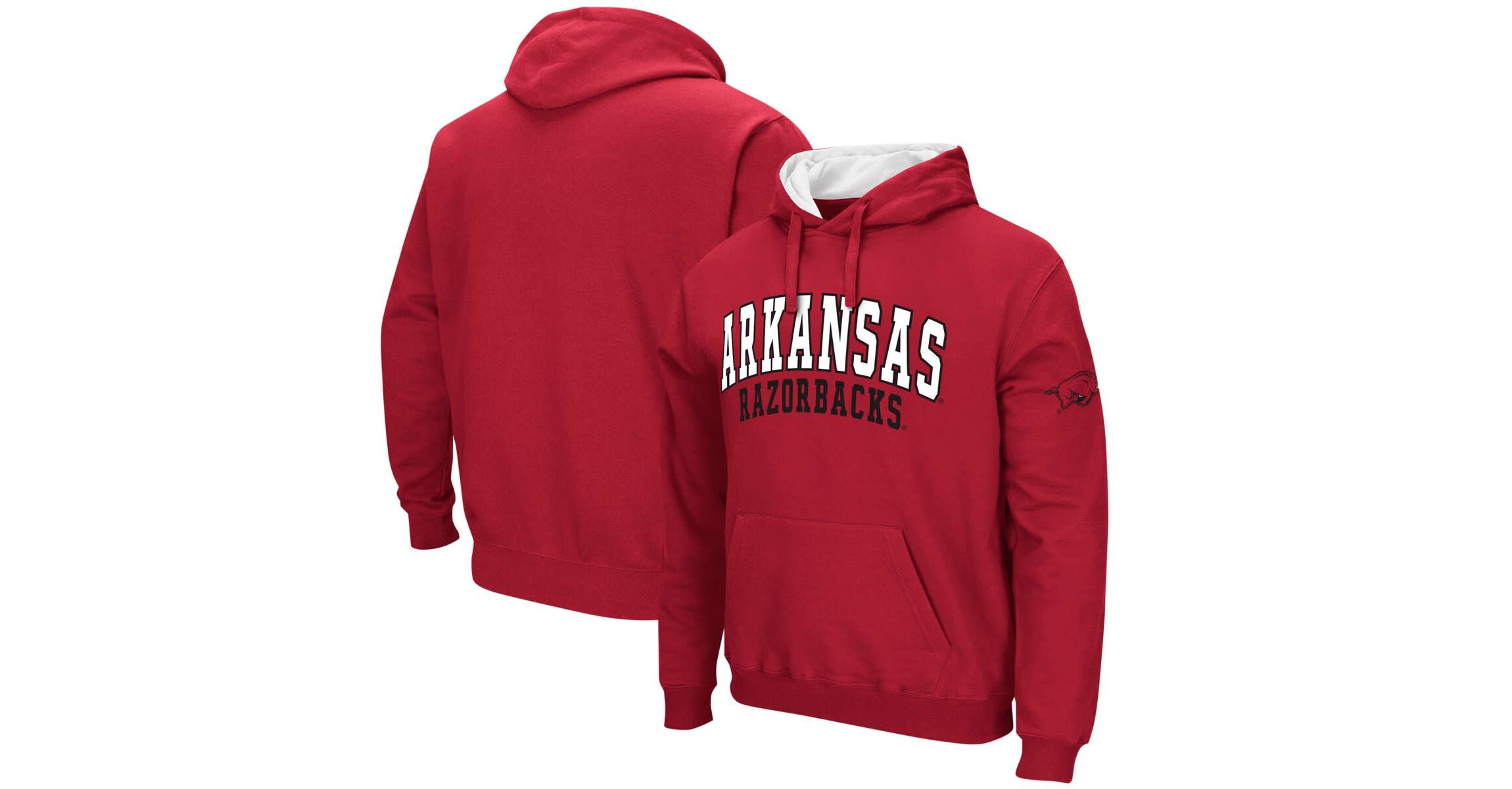NCAA Arkansas Razorbacks Double Arch Pullover Hoodie