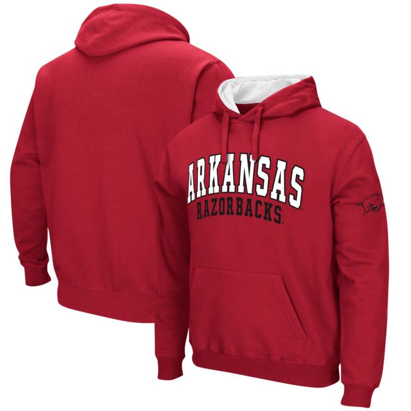 NCAA Arkansas Razorbacks Double Arch Pullover Hoodie