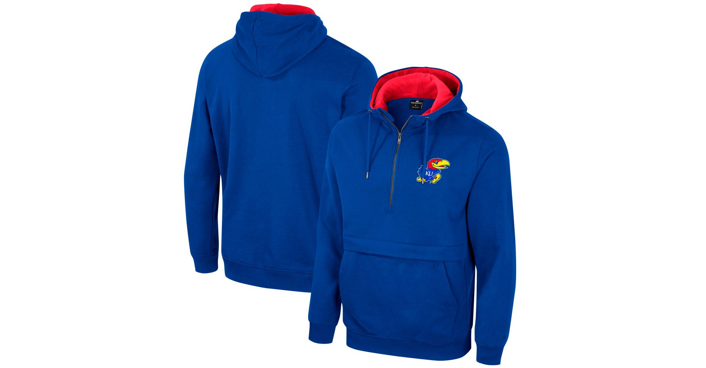 NCAA Kansas Jayhawks Half-Zip Hoodie