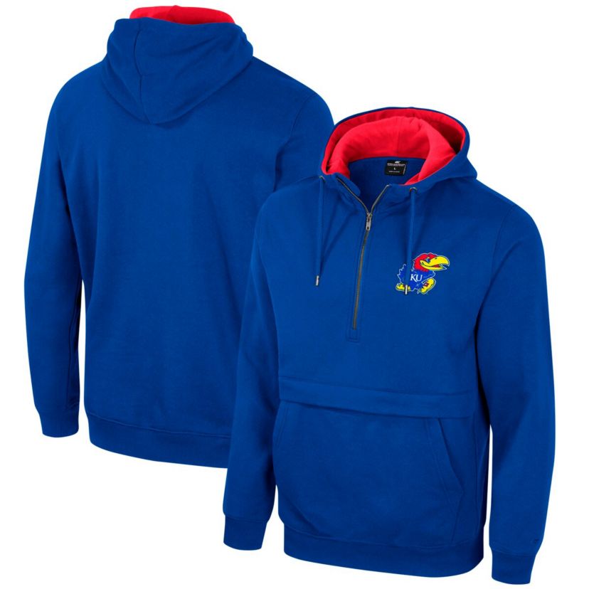 NCAA Kansas Jayhawks Half-Zip Hoodie