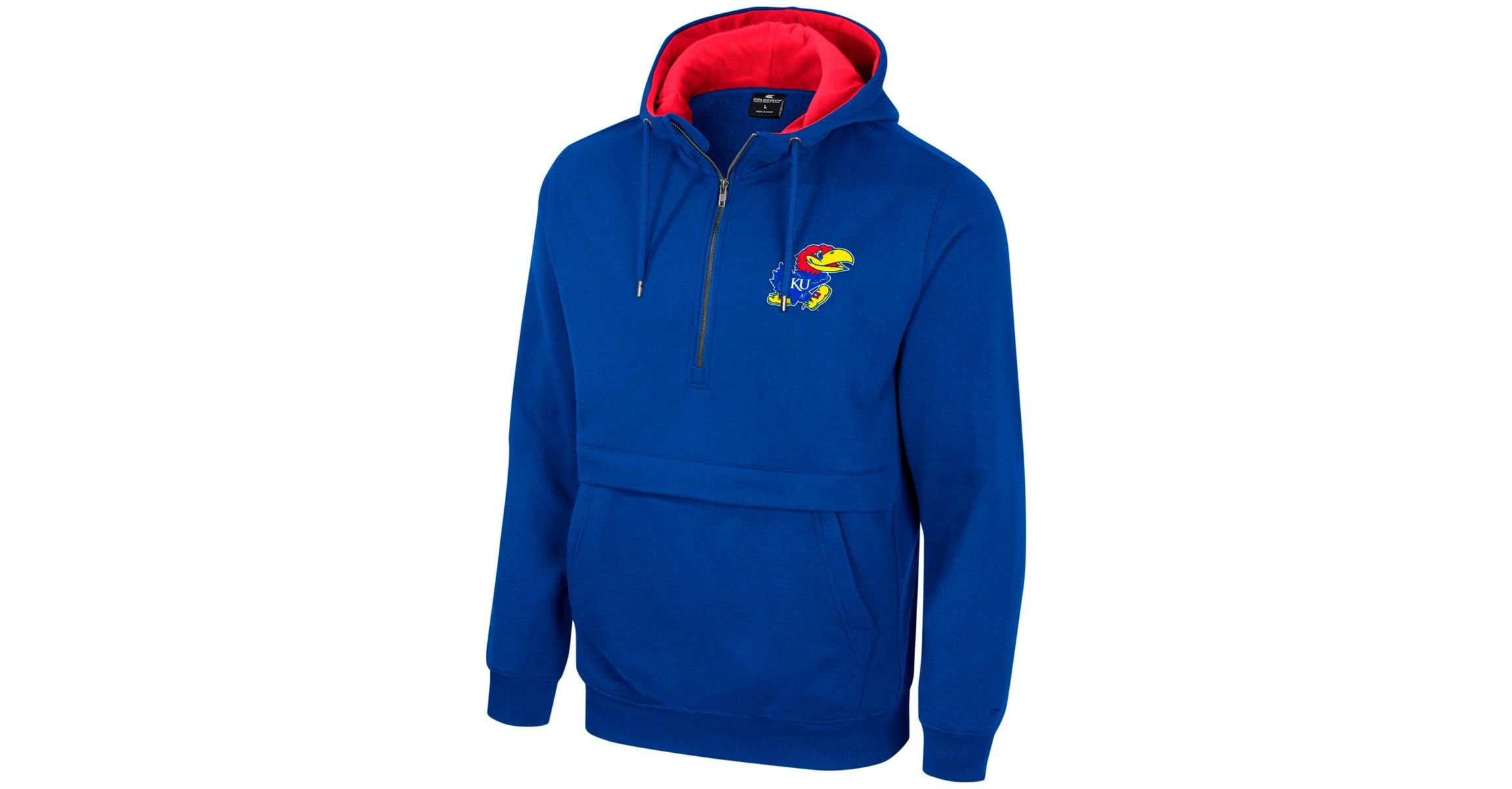 NCAA Kansas Jayhawks Half-Zip Hoodie