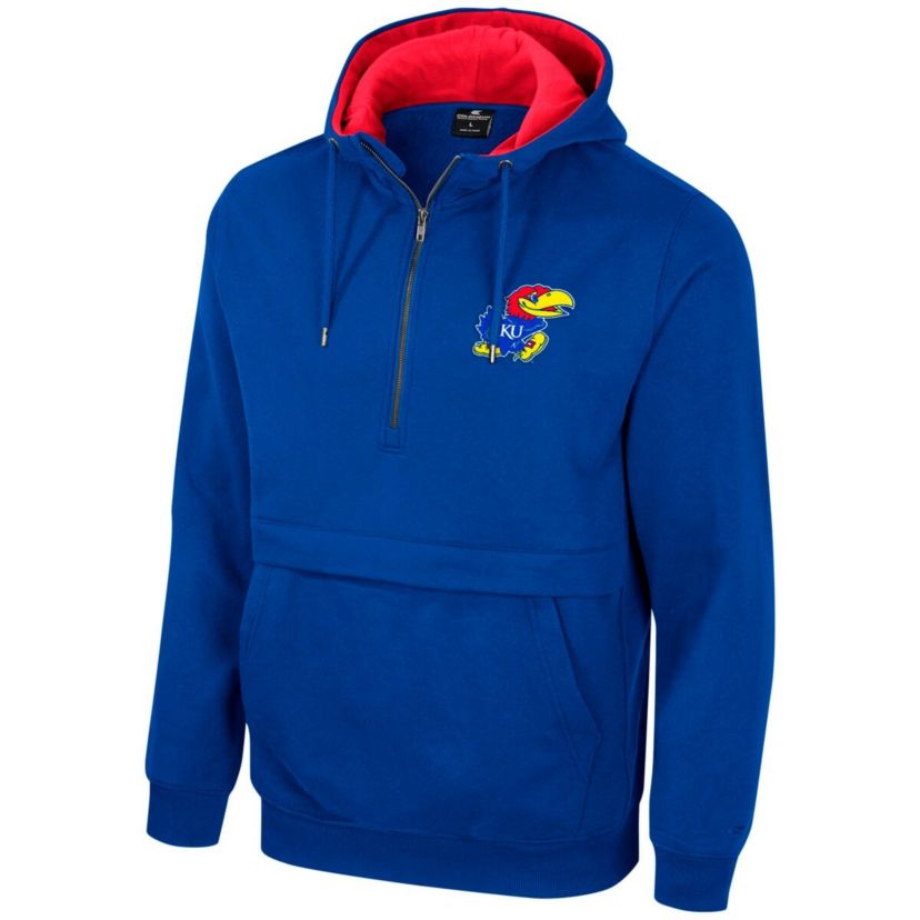 NCAA Kansas Jayhawks Half-Zip Hoodie