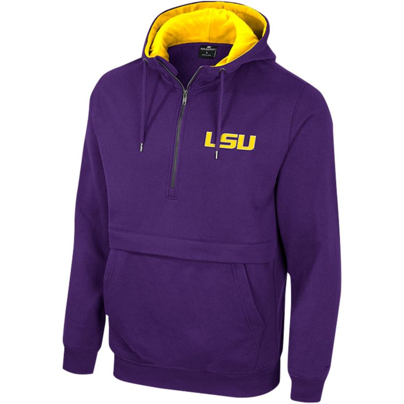 NCAA LSU Tigers Half-Zip Hoodie