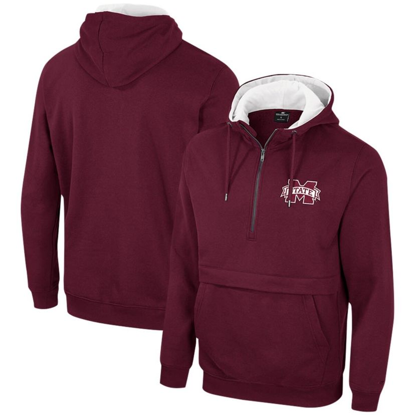 NCAA Mississippi State Bulldogs Half-Zip Hoodie