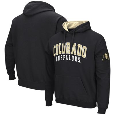 Colosseum Men's NCAA Colorado Buffaloes Double Arch Pullover Hoodie, Black, Small
